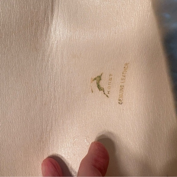 Clutch Koret Lizard Skin Cream & White Signature Handbag Metal Clasp Vintage - Picture 5 of 15